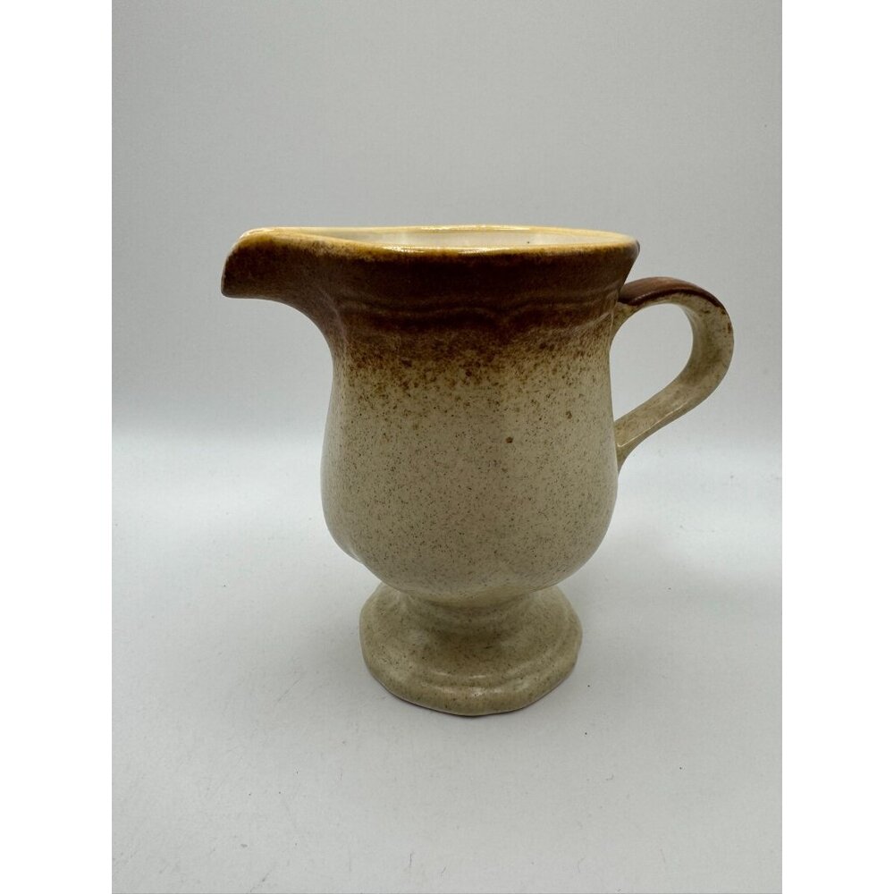 Mikasa "Whole Wheat" 4 3/8 Inch Stoneware Creamer Grannycore Cottagecore